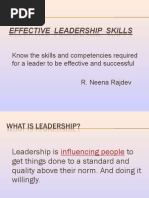 Know The Skills and Competencies Required For A Leader To Be Effective and Successful R. Neena Rajdev