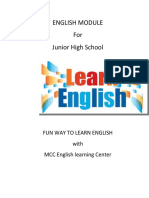 ENGLISH MODULE For Junior High