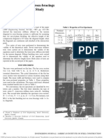 Design of Diagonal Cross Bracings Part 2 Experimental Study PDF