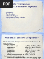 Chem 1140 Techniques For Handling Air-Sensitive Compounds