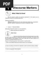 Eng10 Q1 Mod10 Discourse Markers Generalization Version 3 PDF