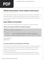 While PowerShell Scripting - Cómo Utilizarlo y Ejemplos Prácticos