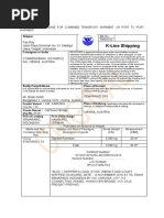 Bill of Lading Austria