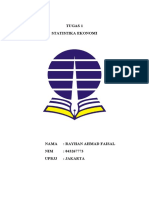 Tugas 1 - Statistika Ekonomi