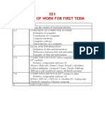 SS1 Scheme of Work For First Term