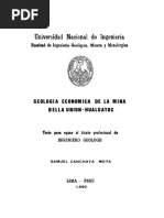 Tesis - Geologia Economica de La Mina Bella Union - Hualgayoc