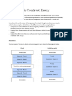 Compare and Contrast Essay-Example-Block Method