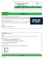 Ficha Quimestre II Semana 6 Matemática - Decimos