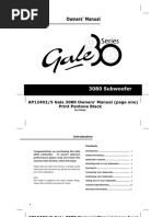 Gale 3080 Owners Manual