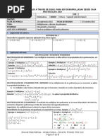 8 - Matematicas - Guía de Aprendizaje en Casa - IER Miravalle - Octavo