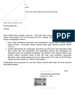 Surat Pernyataan Tidak Melakukan Penyuapan