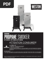 Propane Smoker: Attention Consumer!