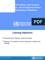 Infection Prevention and Control For Epidemic-And Pandemic-Prone Acute Respiratory Diseases