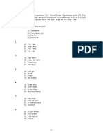 Part 1: Listening Section 1: Directions For Questions 1-10: You Will Hear 10 Questions On The CD. You