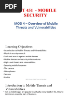 MOD 4 - Overview of Mobile Threats and Vulnerabilities