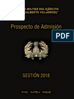 Prospecto Admisión COLMIL 2018