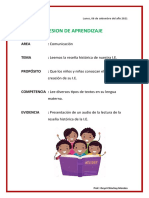 Sesiones de Aprendizaje