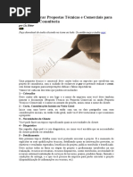 Como Elaborar Propostas Técnicas e Comerciais para Projetos de Consultoria