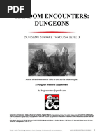 Random Encounters: Dungeons: Dungeon Surface Through Level 3