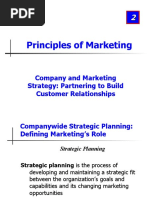 Principles of Marketing: Company and Marketing Strategy: Partnering To Build Customer Relationships