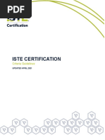 ISTE Certification Criteria Guidelines