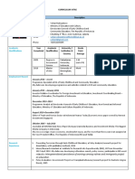 Personal Information: Curriculum Vitae