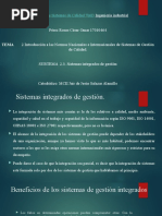 2 Introducción A Las Normas Nacionales e Internacionales de Sistemas de Gestión de Calidad.