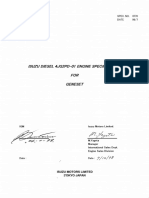 Is-Uzu: Isuzu Diesel 4Jg2Pd-Ol Engine Specification FOR Geneset