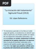 La Iniciación Del Tratamiento S. Freud 1913