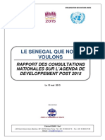 Agenda Post 2015 Senegal Rapport Final