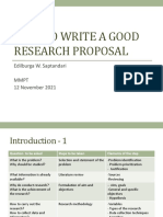 How To Write A Research Proposal