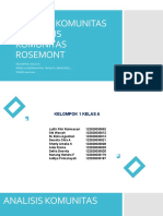 Analisis Komunitas & Analisis Komunitas Rosemont Kel 1a