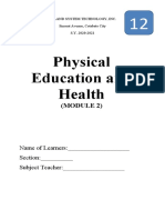 Physical Education and Health: (Module 2)