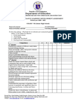 Homeroom Guidance Learners Development Assessment Junior High School 1