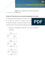 Evidencia 2 Taller Aplicacion de Los Teoremas Fundamentales A Los Circuitos