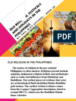 Old Religion, Festivals and Holidays in The Philippines