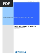 Part No. Nf2W757Grt-V4: Specifications For White Led