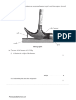 Forces, Movement, Shape and Momentum 3 QP