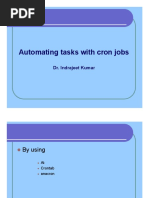 Automating Tasks With Cron Jobs: Dr. Indrajeet Kumar