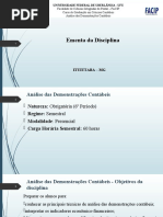 Apresentação Da Disciplina e Contexto Da Análise