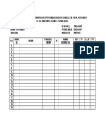 Form Registrasi Pemantauan Pertumbuhan Bayi Dan Balita Pada Posyandu PT