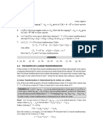 Matrix of A Linear Transformation