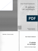 Jean-Claude Combessie - El Método en Sociología