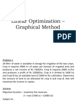 Linear Optimization - Graphical Method