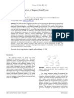 Extraction and Analysis of Eugenol From Cloves: Jdefrancesco@luc - Edu