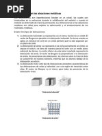 Dislocaciones en Las Aleaciones Metálicas