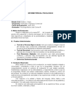 Informe Psicologico