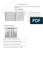 Teste Matematica 5 Ano Tratamento de Dados