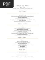 Lunch Set Menu: Available Sunday To Thursday From 12 PM To 3 PM