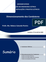 Dimensionamento de Condutores